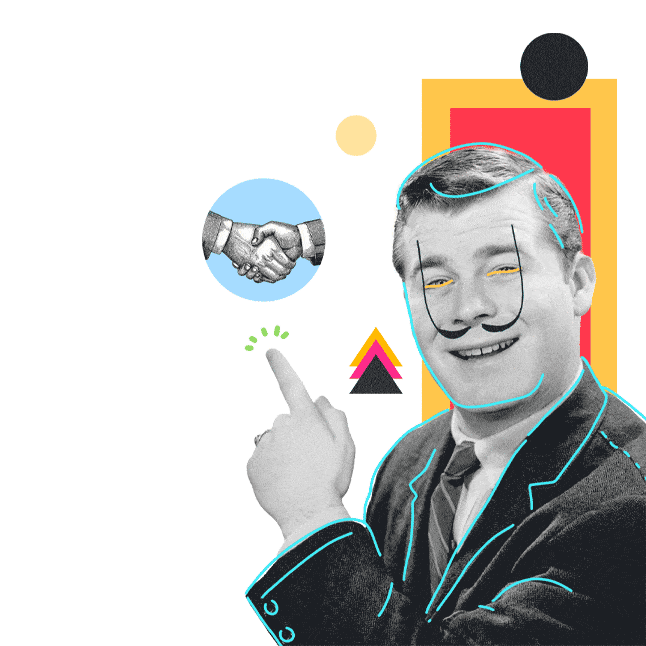 Animated graphic inviting collaboration with Boch & Fernsh, a digital agency known for branding partnerships